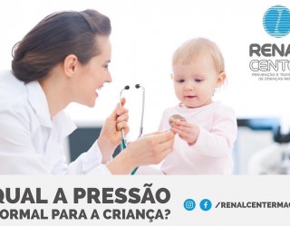 Qual a pressão normal para uma criança?